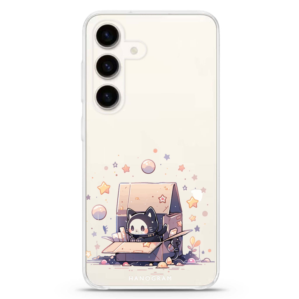 Starship Cat Pod Samsung Galaxy Ultra Clear Case