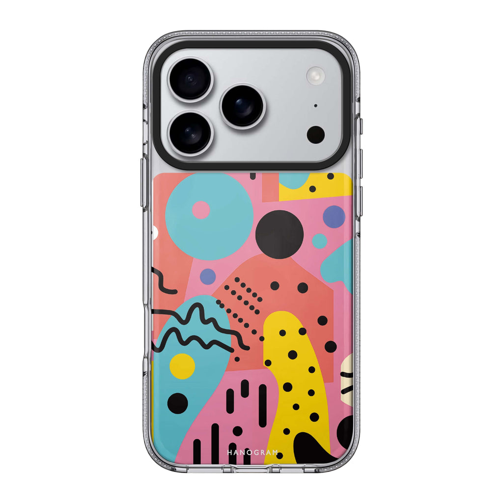 Retro Rhythm graphic vintage iPhone 17 Pro Max ultra clear case