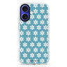 Endless Bloom iPhone 16 and 16 Plus ultra clear case, transparent graphic artwork, front product view