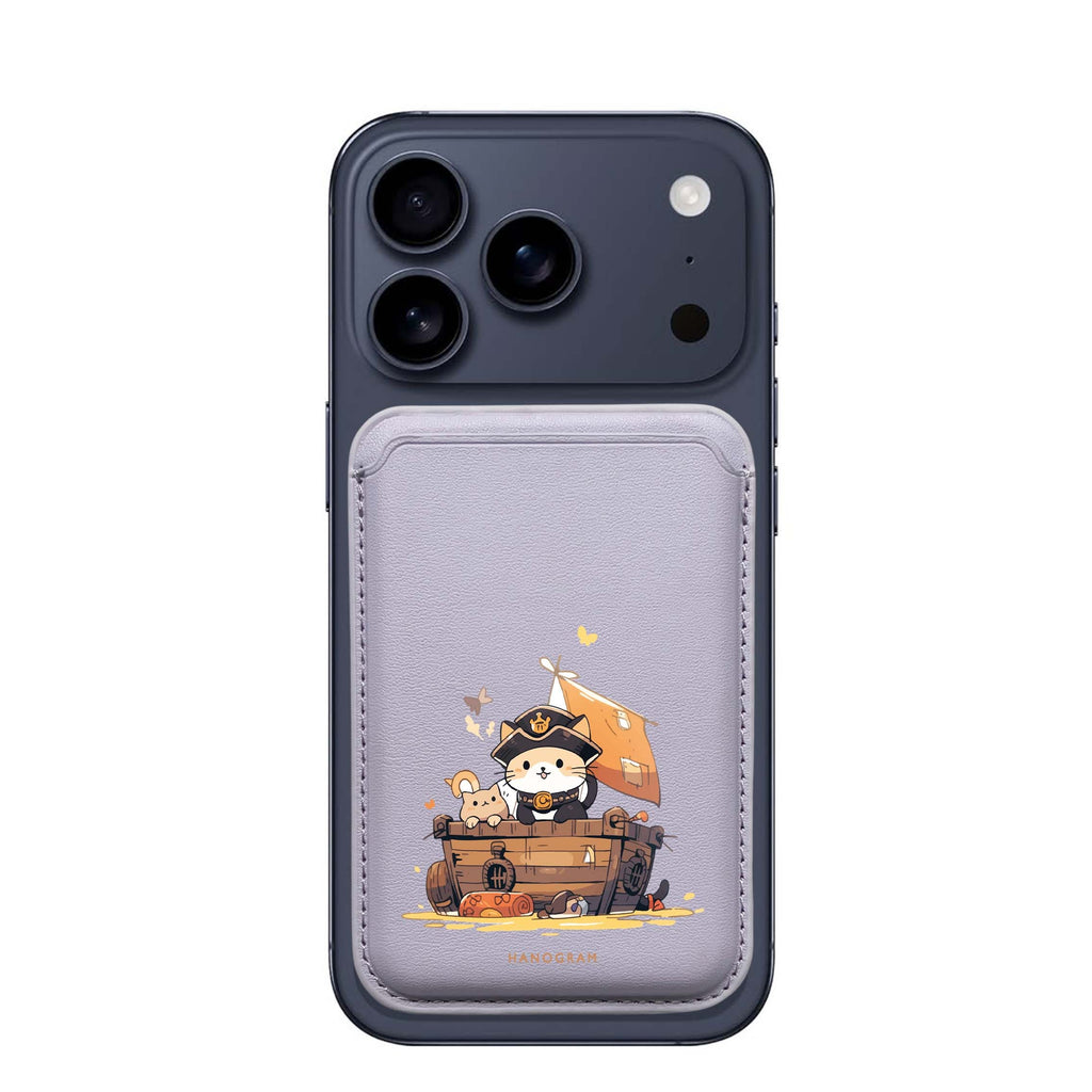 Feline Corsair MagSafe wallet for iPhone, slim magnetic card holder, main view