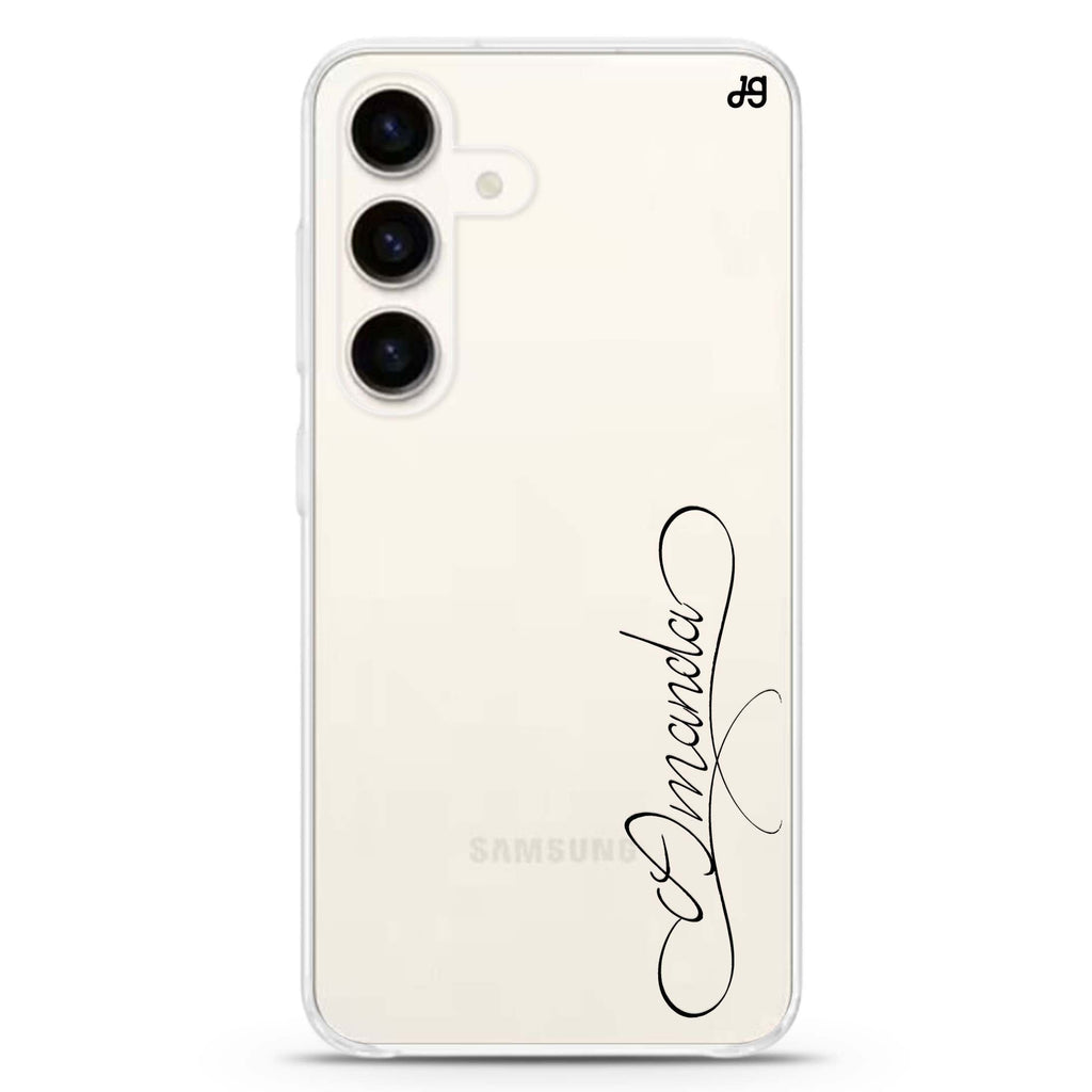 Cursive I Samsung Galaxy Ultra Clear Case