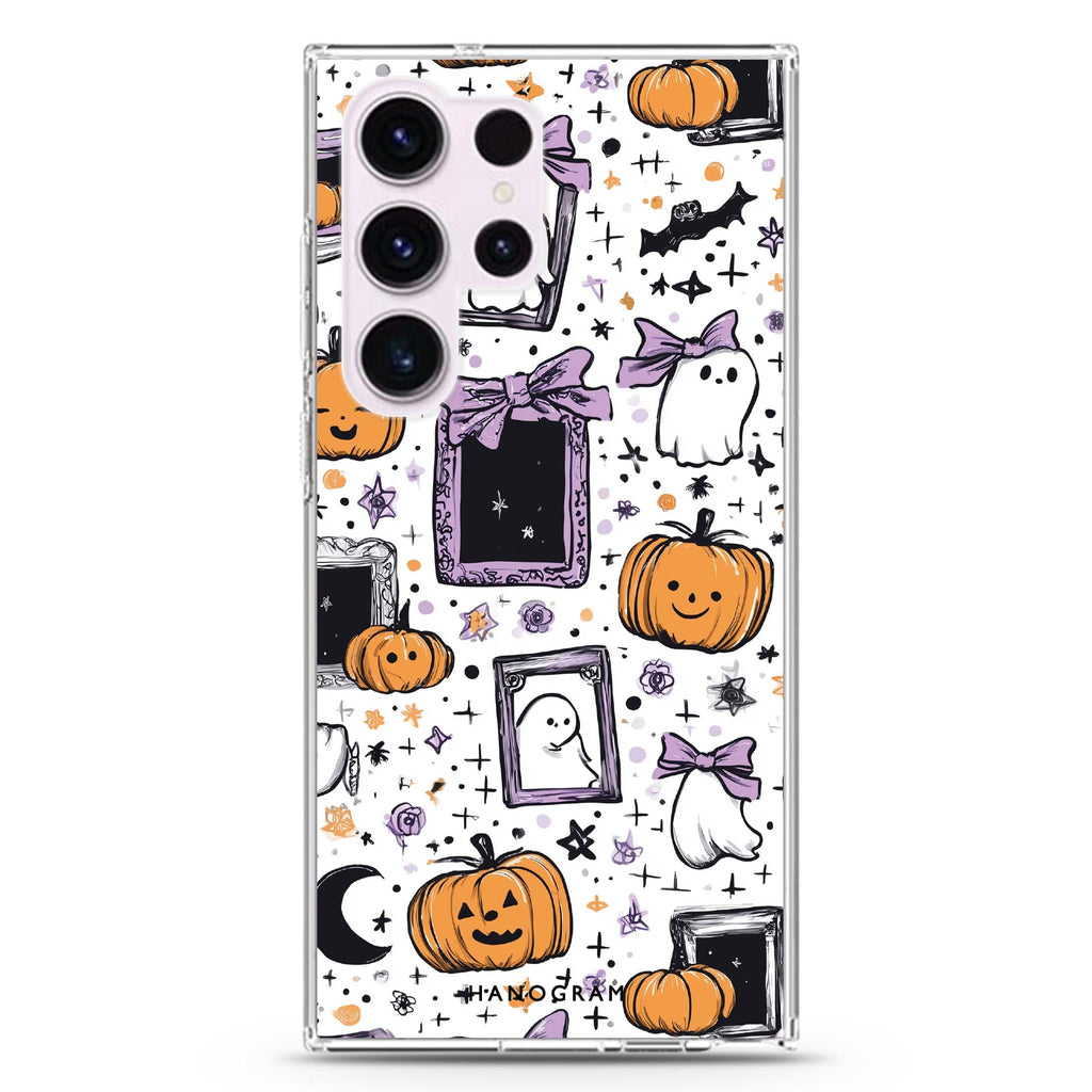 Haunted Gallery Samsung Galaxy S26/S25/S24/S23/S22 Ultra ultra clear case, transparent design, main view