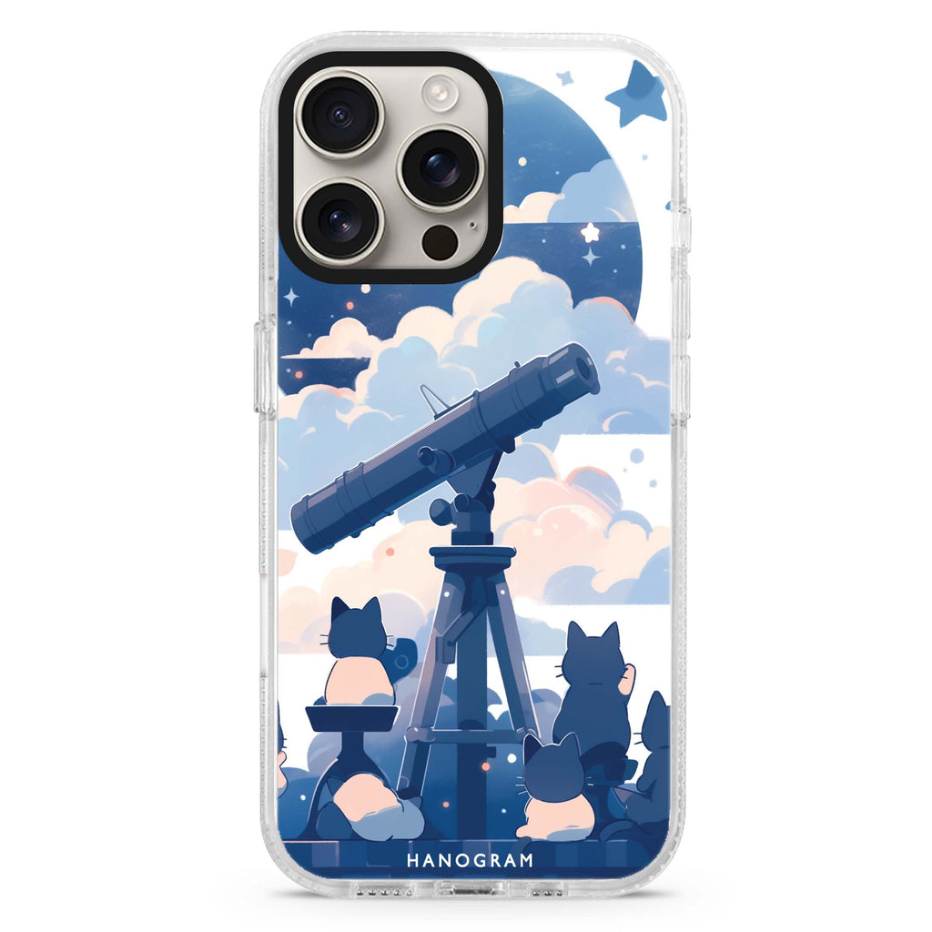 StarGaze Kitty iPhone 16 Pro & 16 Pro Max Case - Personalized and Stylish Protection