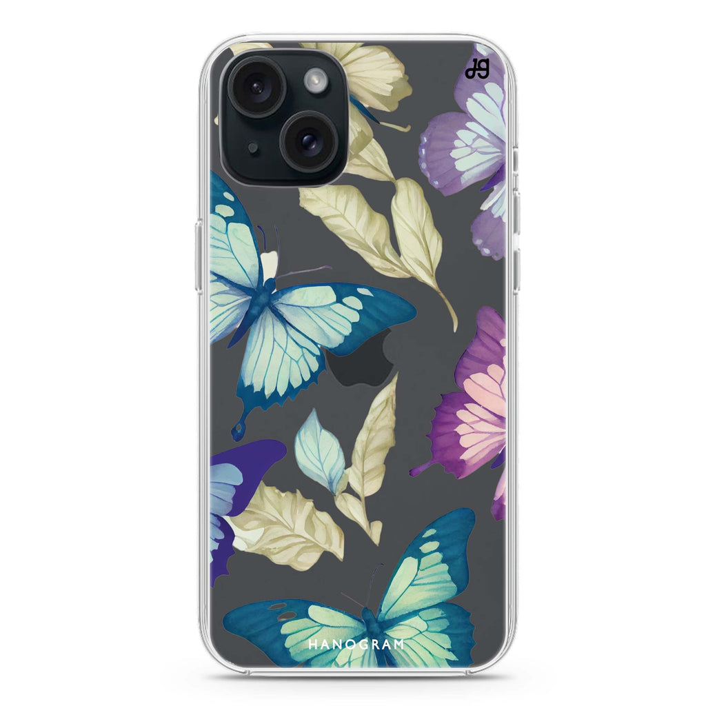 Beautiful Butterfly iPhone 15 plus Ultra Clear Case