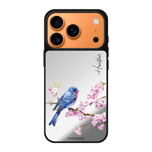 Indigo Serenade personalized name blue iPhone 17 Pro Max mirror case