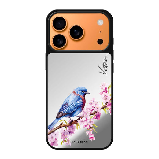 Bunting Blossom personalized name spring flower floral iPhone 17 Pro Max mirror case