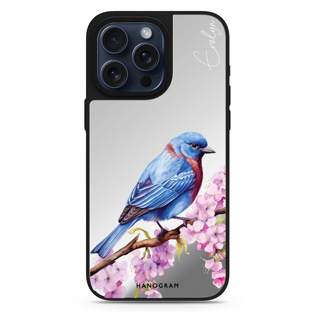 Bunting Blossom personalized name MagSafe mirror case for iPhone 16/15/14 Pro Max and Pro, main view