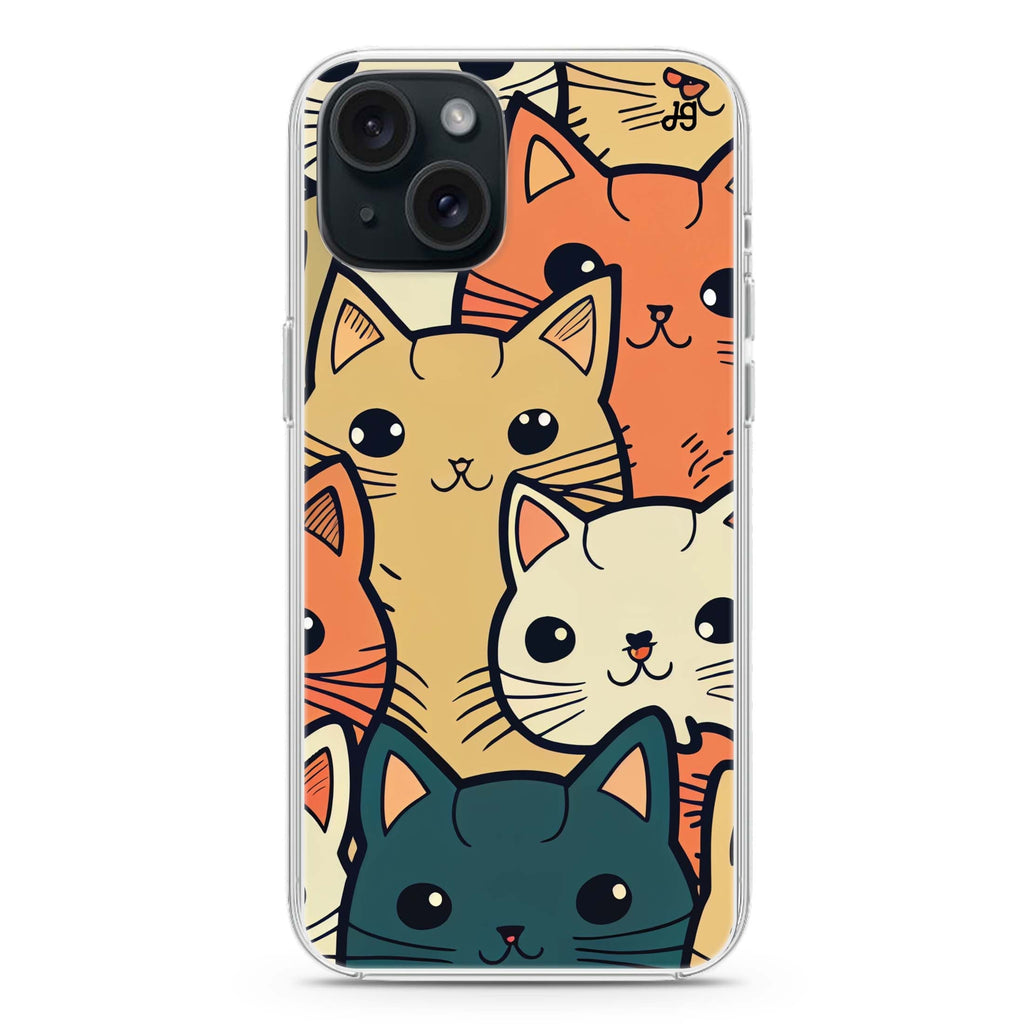 Look Cats II iPhone 15 plus Ultra Clear Case