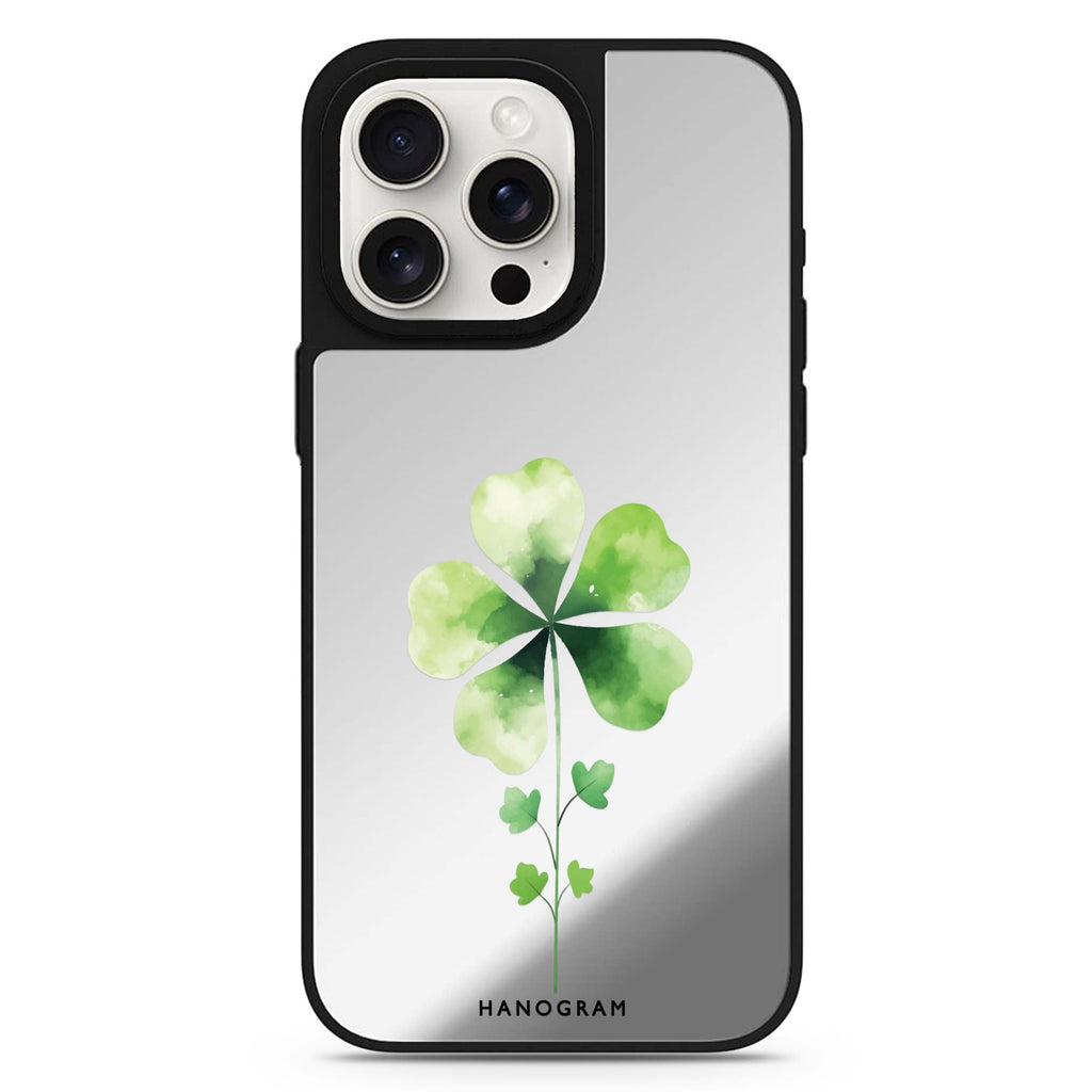 Green Bliss MagSafe compatible mirror case for iPhone 16/15/14 Pro Max and Pro, main view