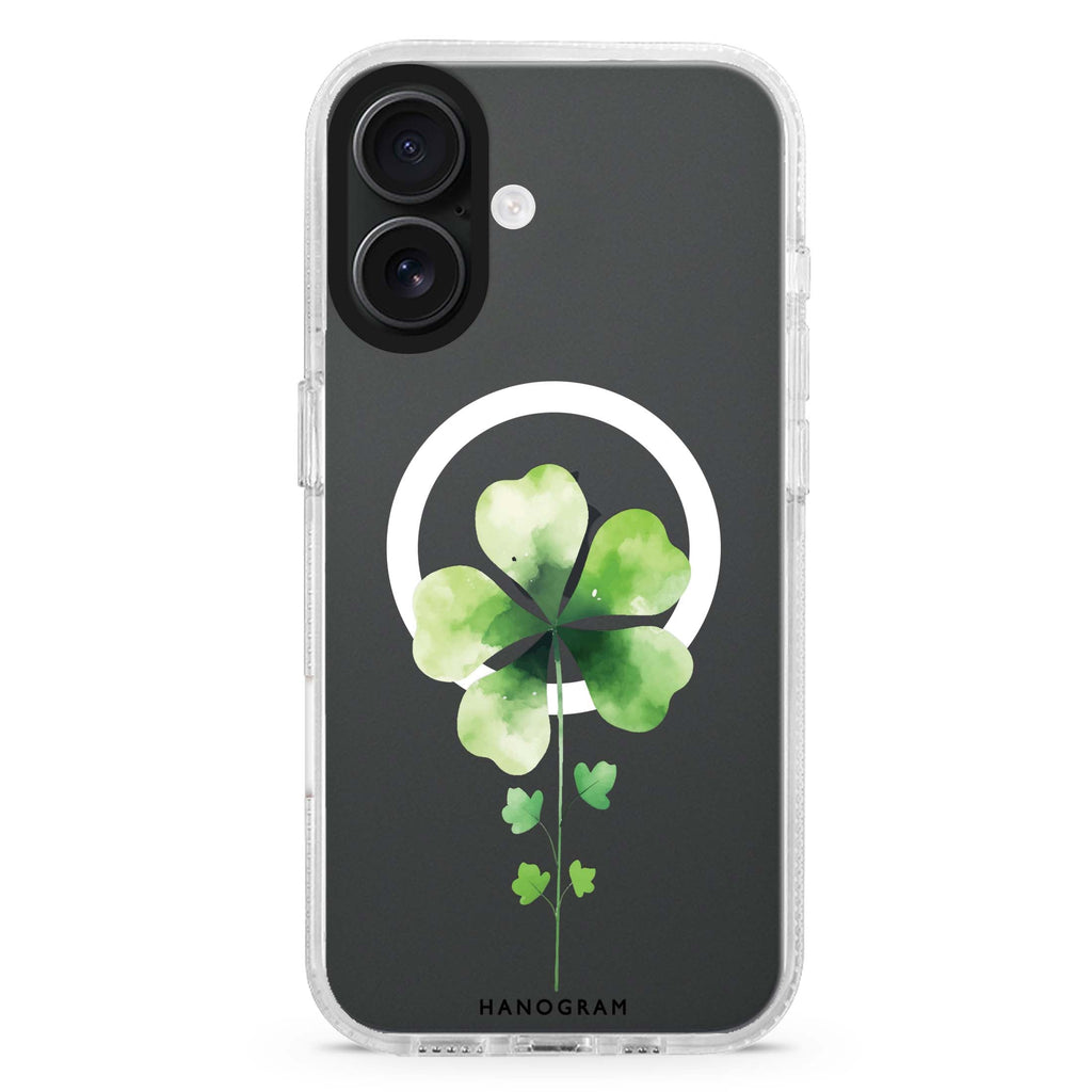 Green Bliss MagSafe Compatible iPhone 16 Ultra Clear Case - Personalized and Stylish Protection