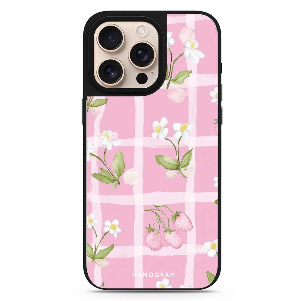 Berry Lace MagSafe compatible mirror case for iPhone 16/15/14 Pro Max and Pro, main view