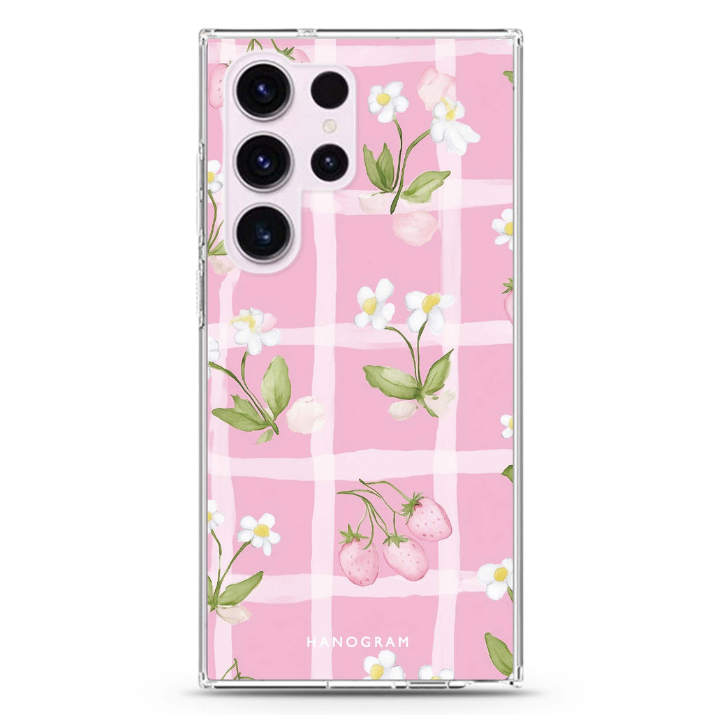 Berry Lace Samsung Galaxy S26/S25/S24/S23/S22 Ultra ultra clear case, transparent design, main view