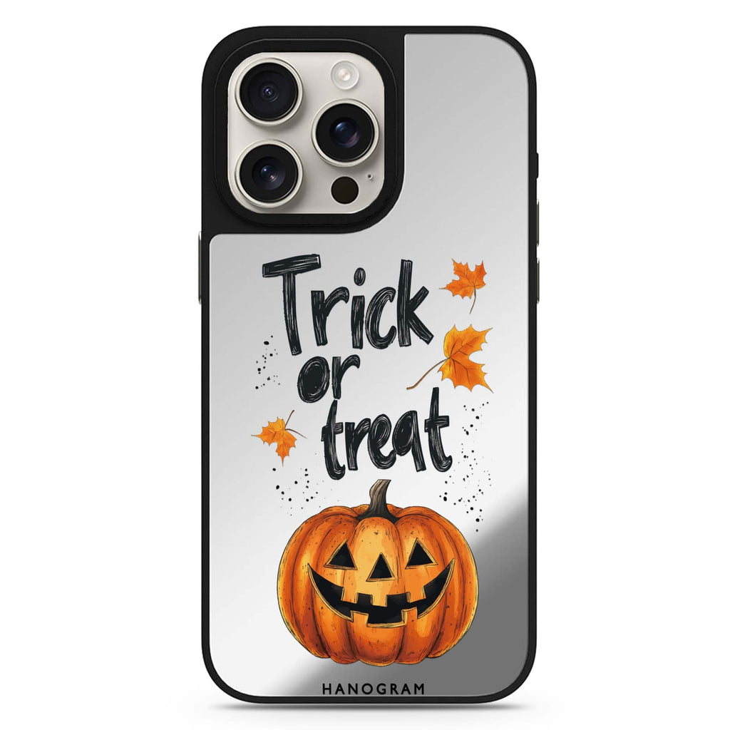 Trick Or Treat Delight sleek reflective design iPhone 16/15/14 Pro Max & Pro mirror case