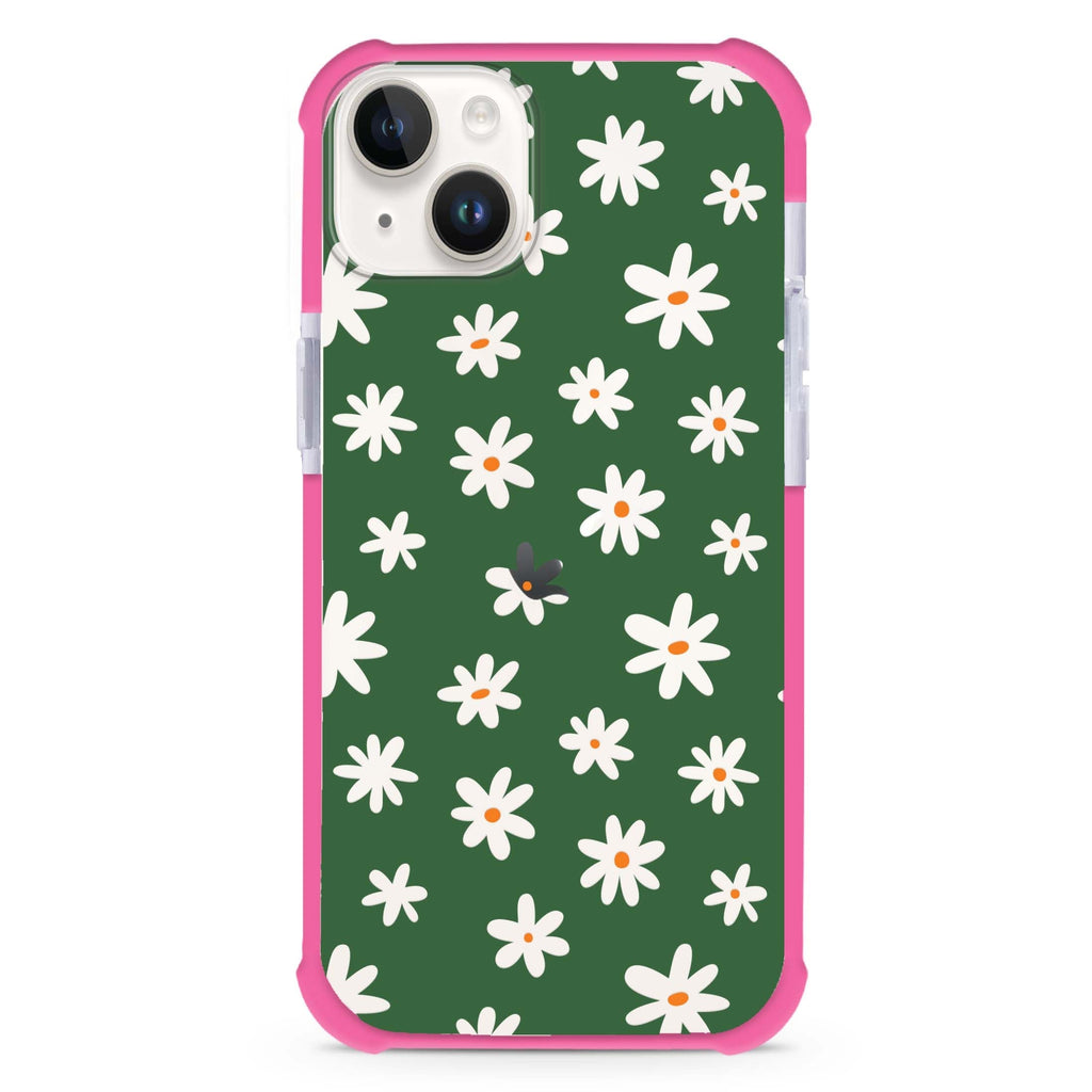 Flowers Pattern iPhone 15 Plus Ultra Shockproof Case