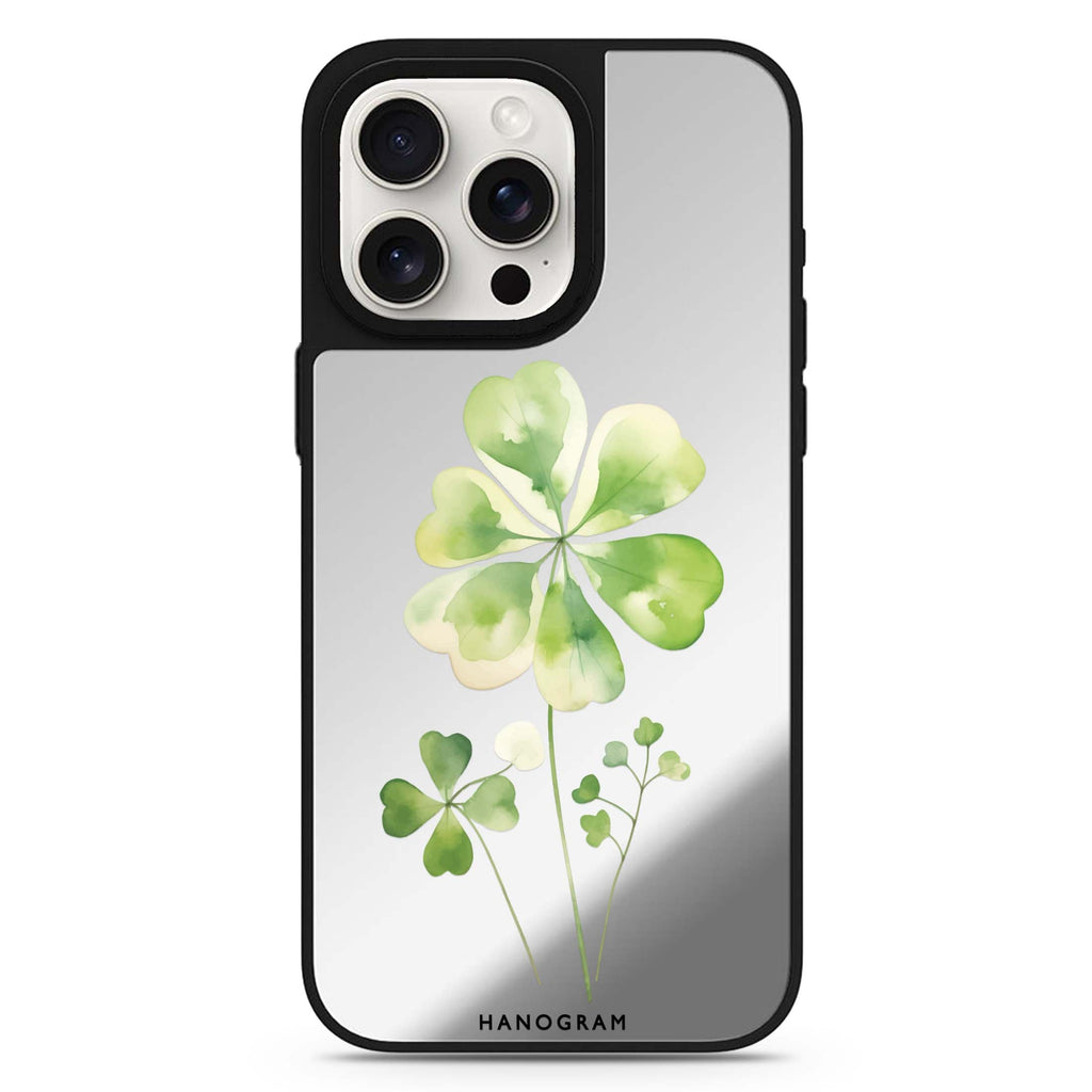 Clover's Heart MagSafe compatible mirror case for iPhone 16/15/14 Pro Max and Pro, main view