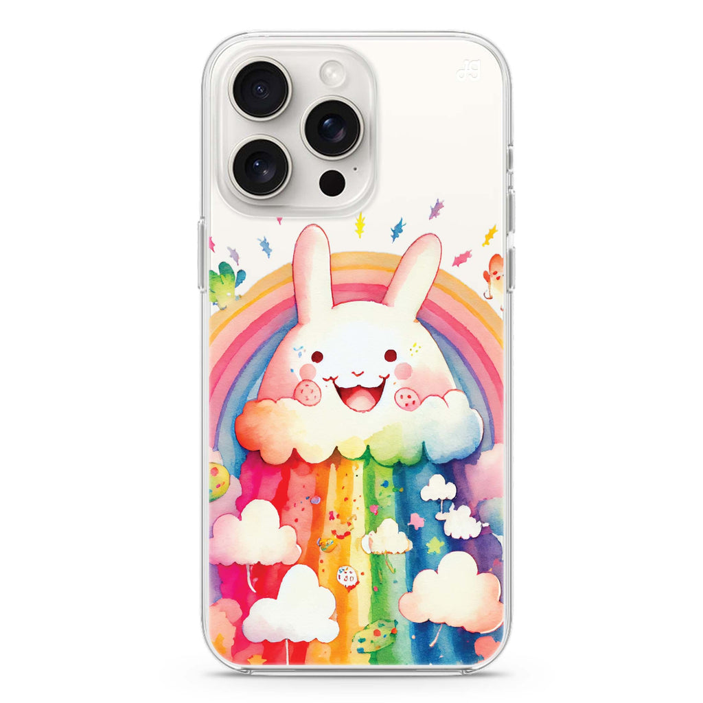 Rainbow Bunny iPhone Ultra Clear Case