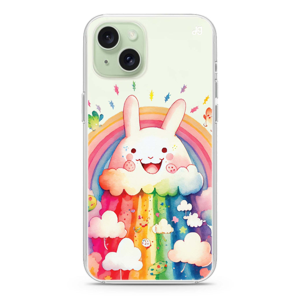 Rainbow Bunny iPhone Ultra Clear Case