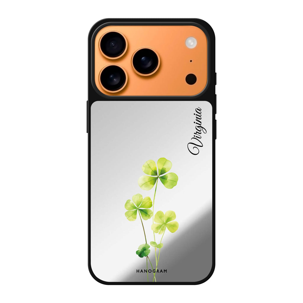 Trinity Blossom personalized name spring flower floral iPhone 17 Pro Max mirror case
