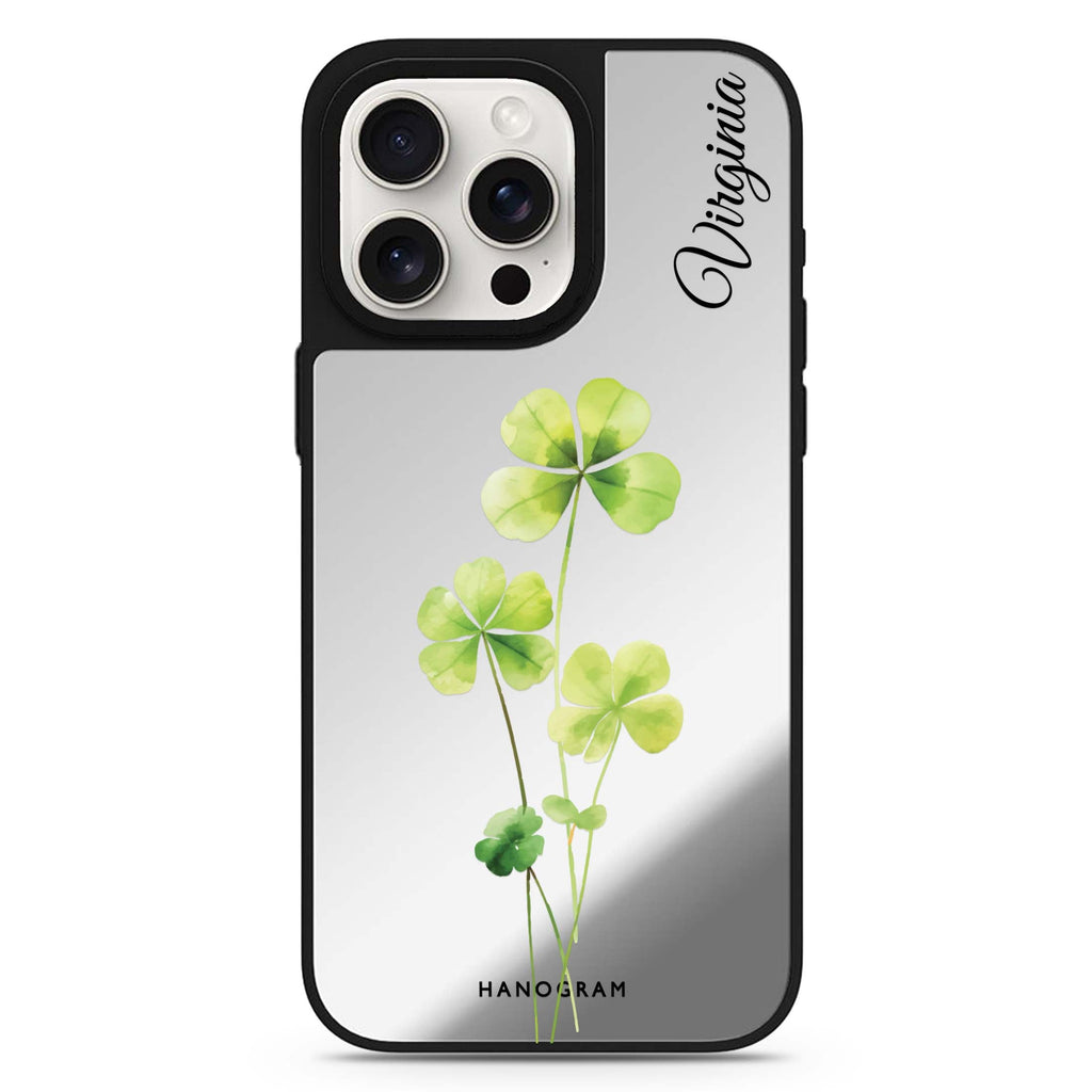 Trinity Blossom personalized name MagSafe mirror case for iPhone 16/15/14 Pro Max and Pro, main view