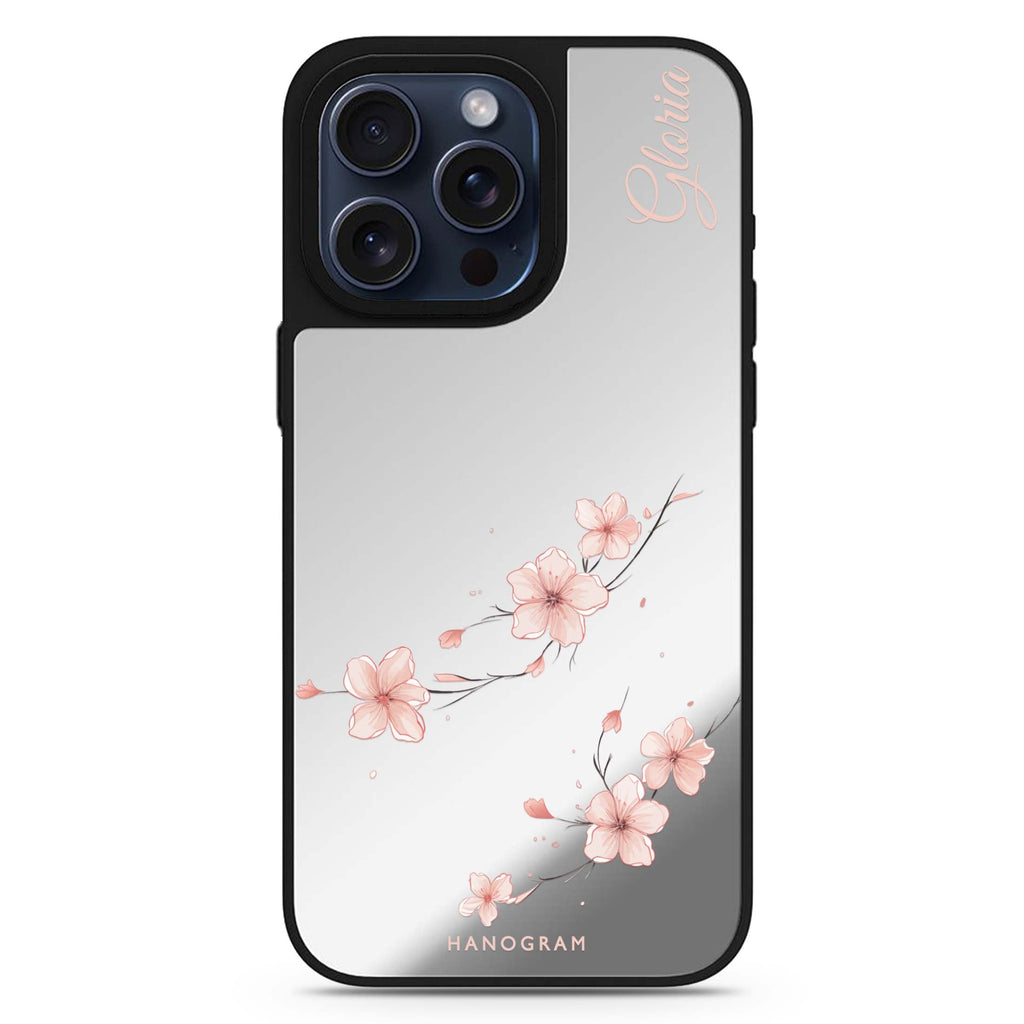Sakura Spirit personalized name MagSafe mirror case for iPhone 16/15/14 Pro Max and Pro, main view