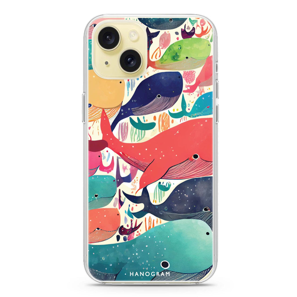 Whale Ocean iPhone 15 Plus MagSafe Compatible Ultra Clear Case