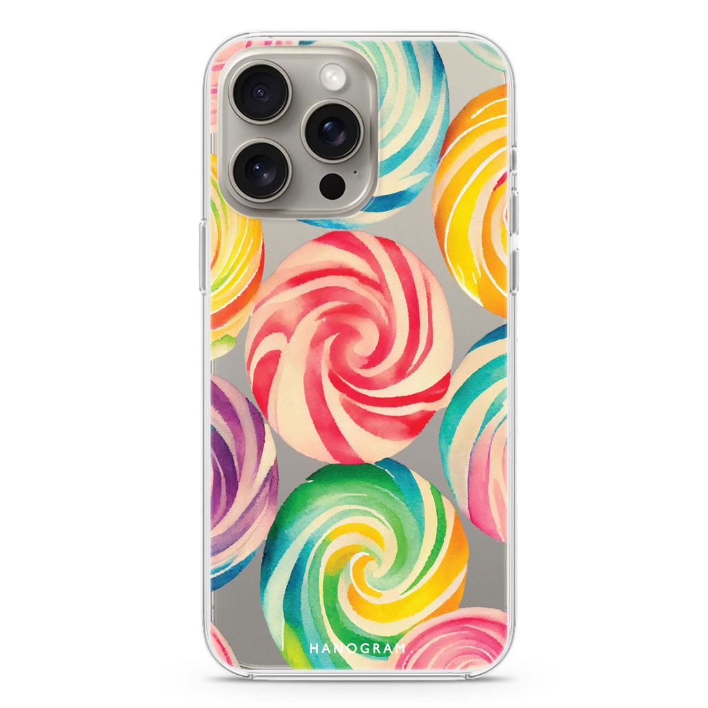 Abstract Candy iPhone Ultra Clear Case