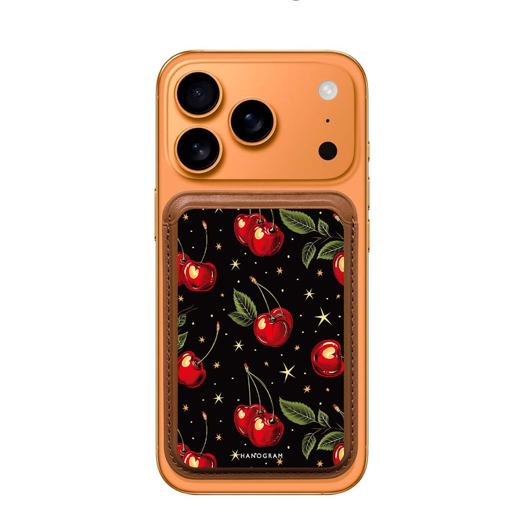 Cherry Harmony MagSafe wallet for iPhone, slim magnetic card holder, main view