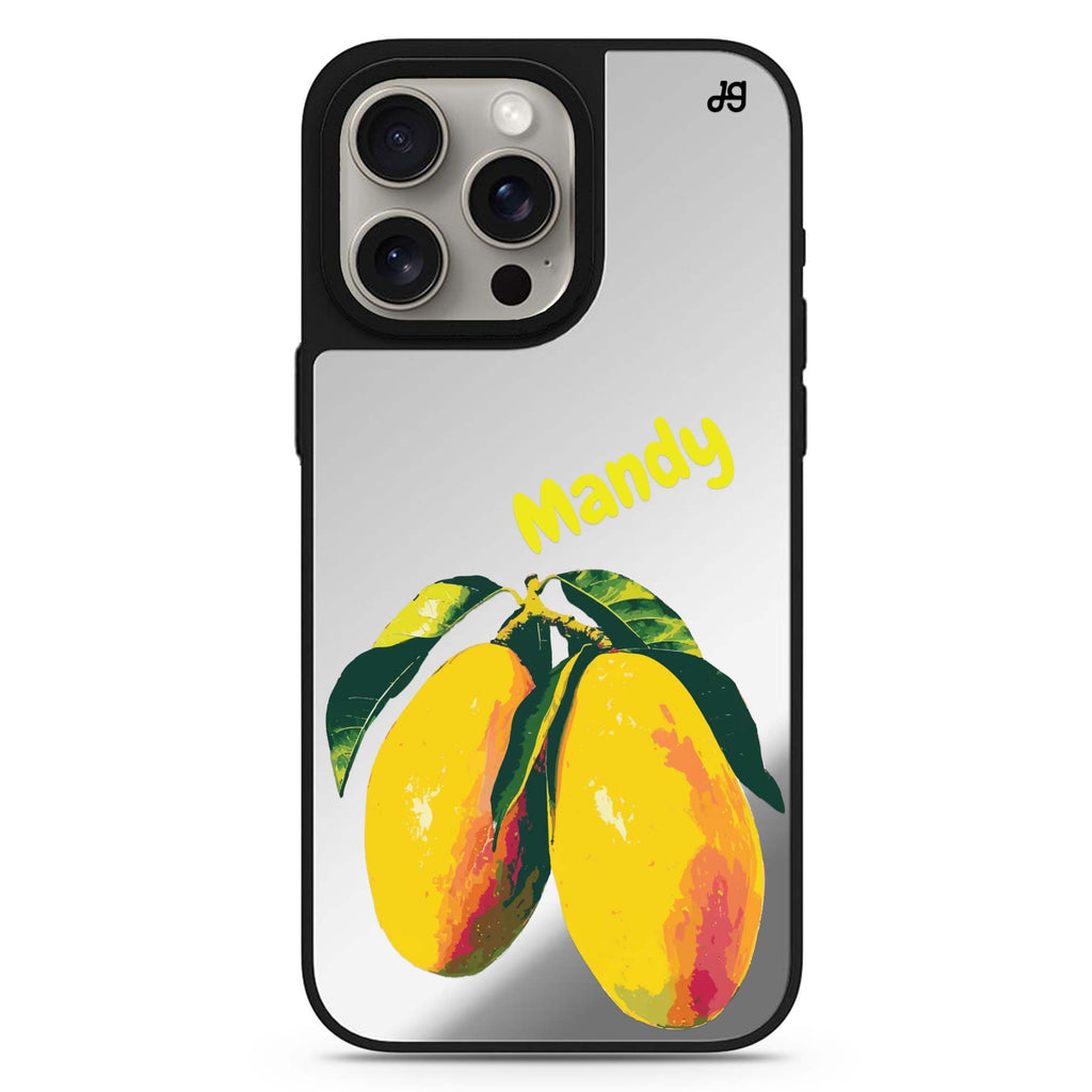 Mango Majesty personalized name MagSafe mirror case for iPhone 16/15/14 Pro Max and Pro, main view