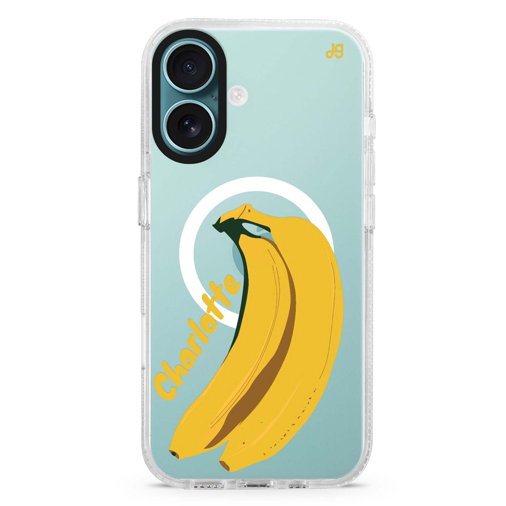 Banana Breeze MagSafe Compatible iPhone 16 Ultra Clear Case - Personalized and Stylish Protection