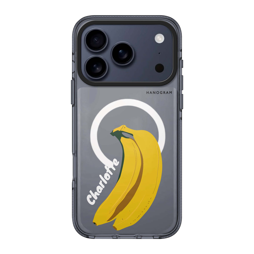 Banana Breeze personalized name banana food fruit iPhone 17 Pro Max ultra clear case