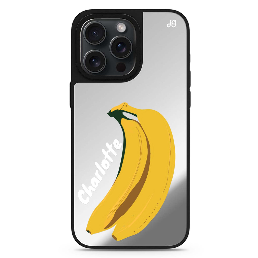 Banana Breeze personalized name MagSafe mirror case for iPhone 16/15/14 Pro Max and Pro, main view