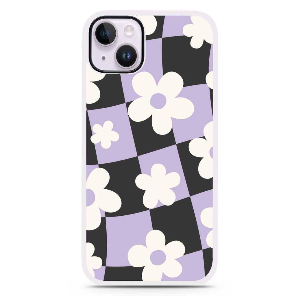 Flowers Pattern iPhone 15 Impact Guard Bumper Case