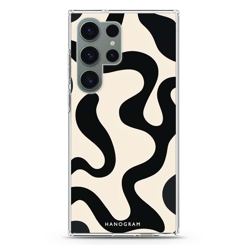 Interlock Noir Samsung Galaxy S26/S25/S24/S23/S22 Ultra ultra clear case, transparent design, main view