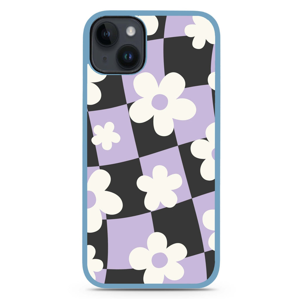 Flowers Pattern iPhone 15 Plus Impact Guard Bumper Case