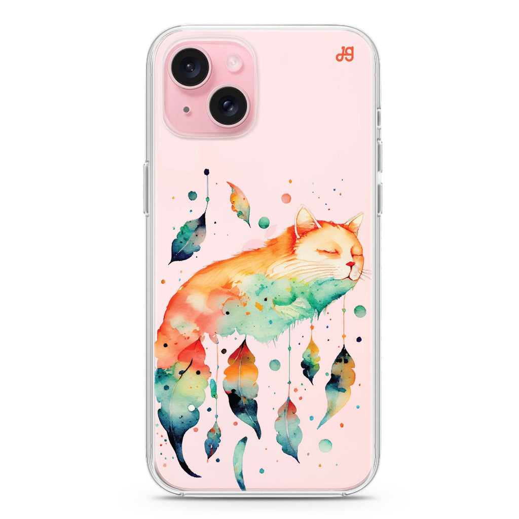 A Dream Cat iPhone 15 plus Ultra Clear Case