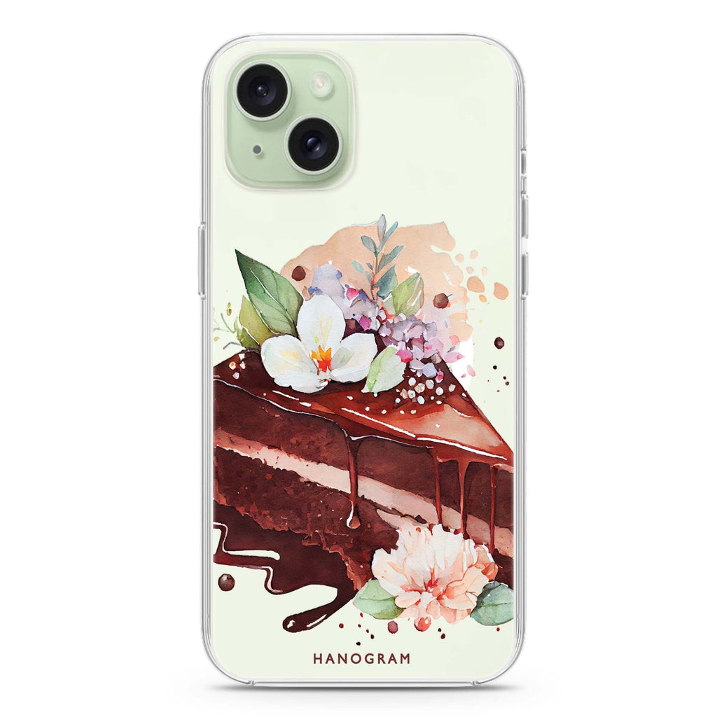 Floral Cake iPhone 15 Plus MagSafe Compatible Ultra Clear Case