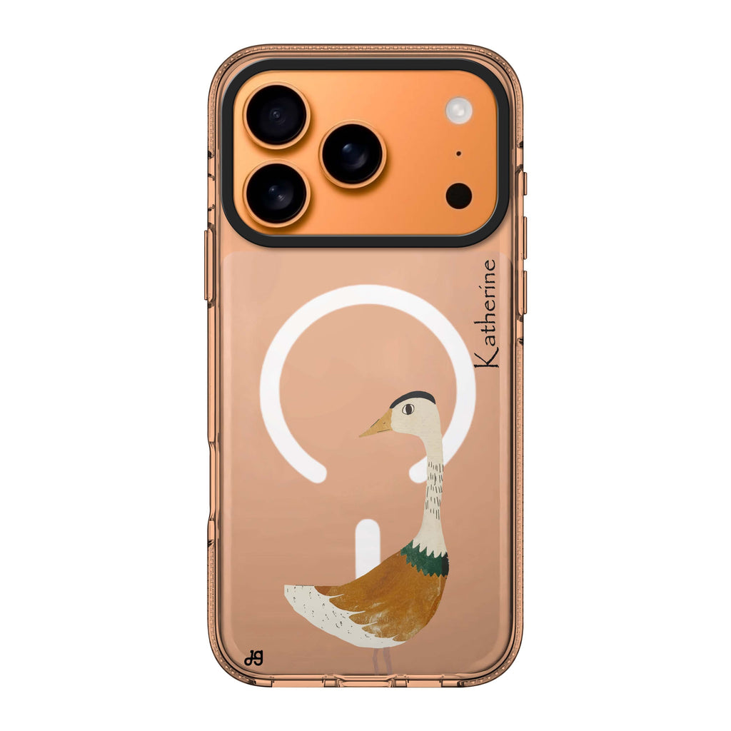 Meadow Honk personalized name floral nature iPhone 17 Pro Max ultra clear case