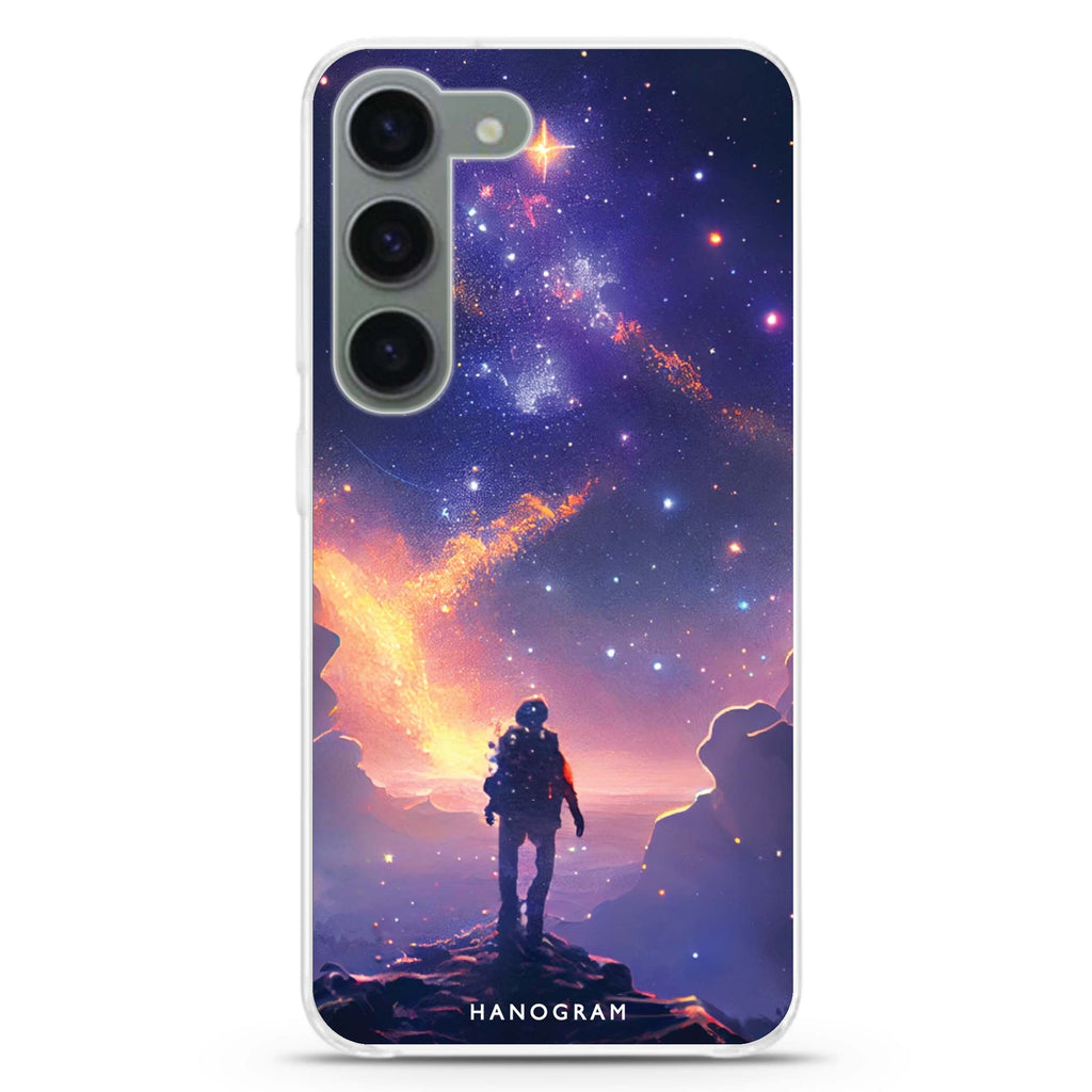Imagine the Galaxy ultra-clear case for Samsung Galaxy S23/S22, front view