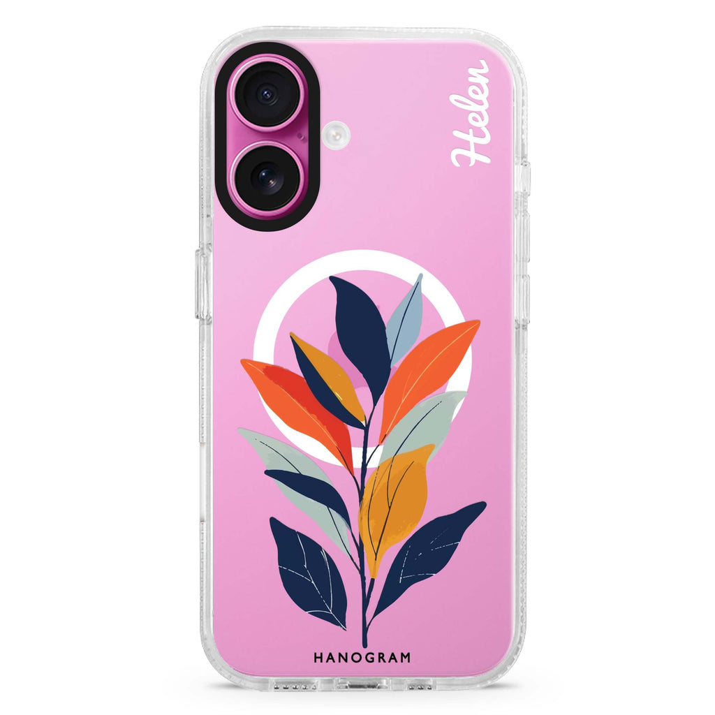 Flora Flat MagSafe Compatible iPhone 16 Ultra Clear Case - Personalized and Stylish Protection