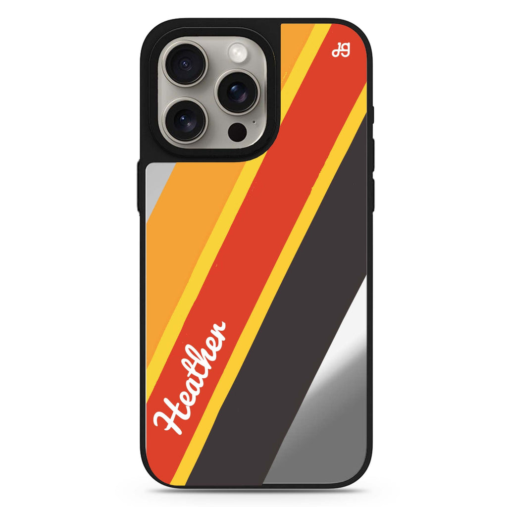 Timeless Twist personalized name MagSafe mirror case for iPhone 16/15/14 Pro Max and Pro, main view