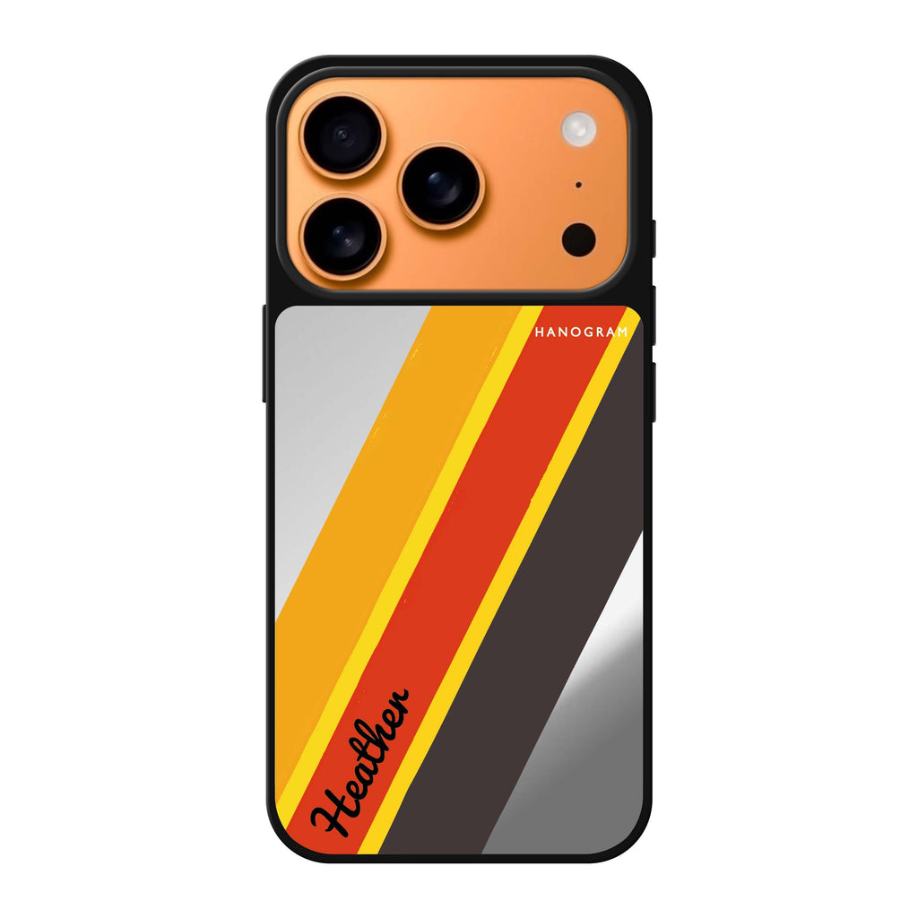 Timeless Twist personalized name abstract iPhone 17 Pro Max mirror case
