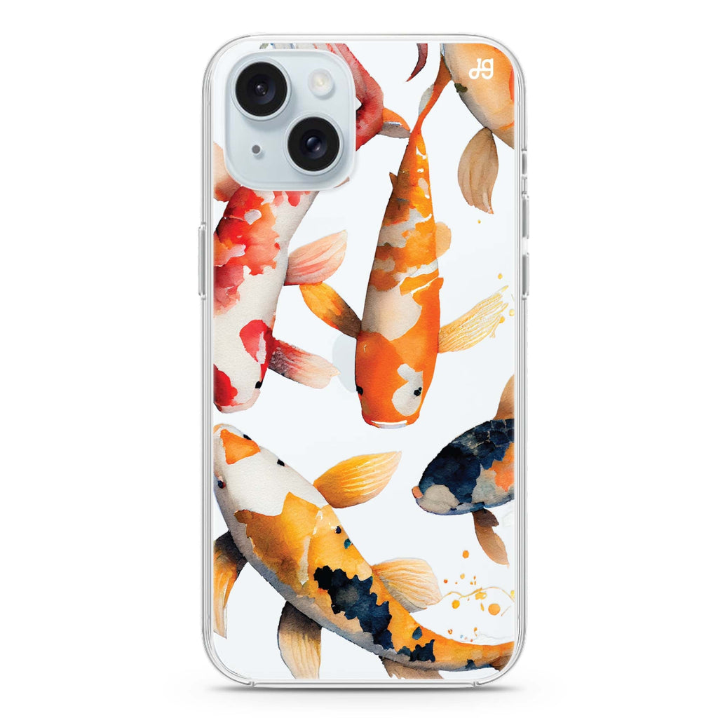 Koi fish iPhone 15 plus Ultra Clear Case