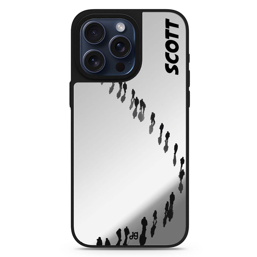 People Points personalized name MagSafe mirror case for iPhone 16/15/14 Pro Max and Pro, main view