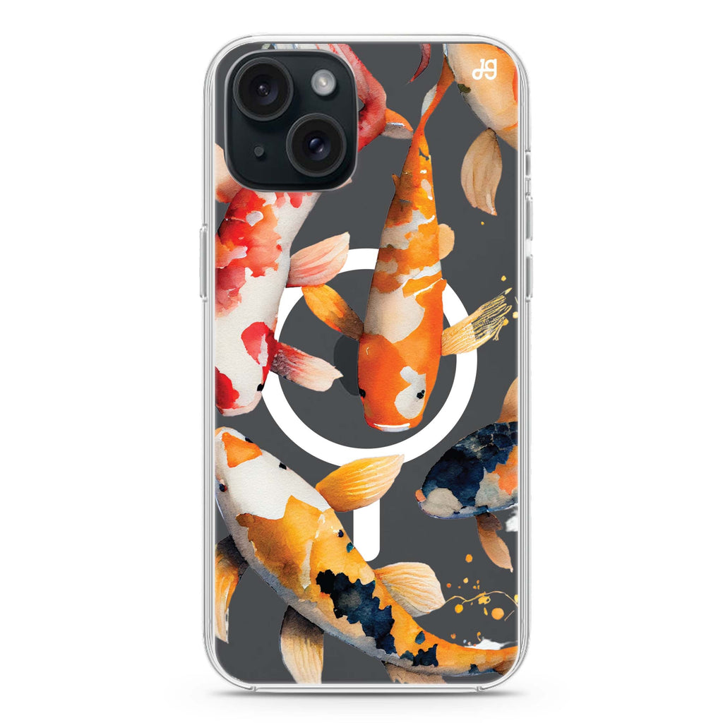 Koi fish MagSafe Compatible Ultra Clear Case – Hanogram Koi fish MagSafe Compatible Ultra Clear Case – Hanogram