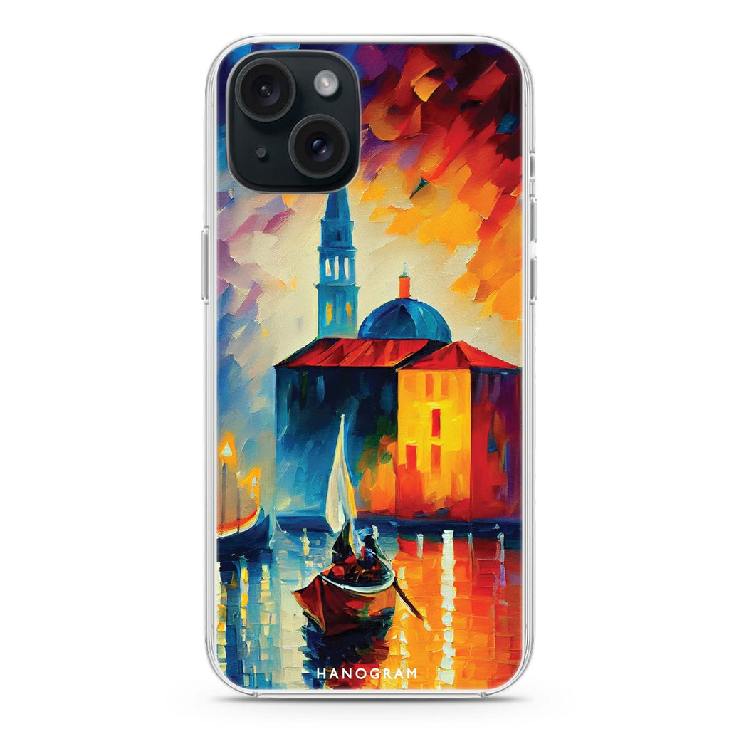 A Boat in Italy iPhone 15 plus Ultra Clear Case