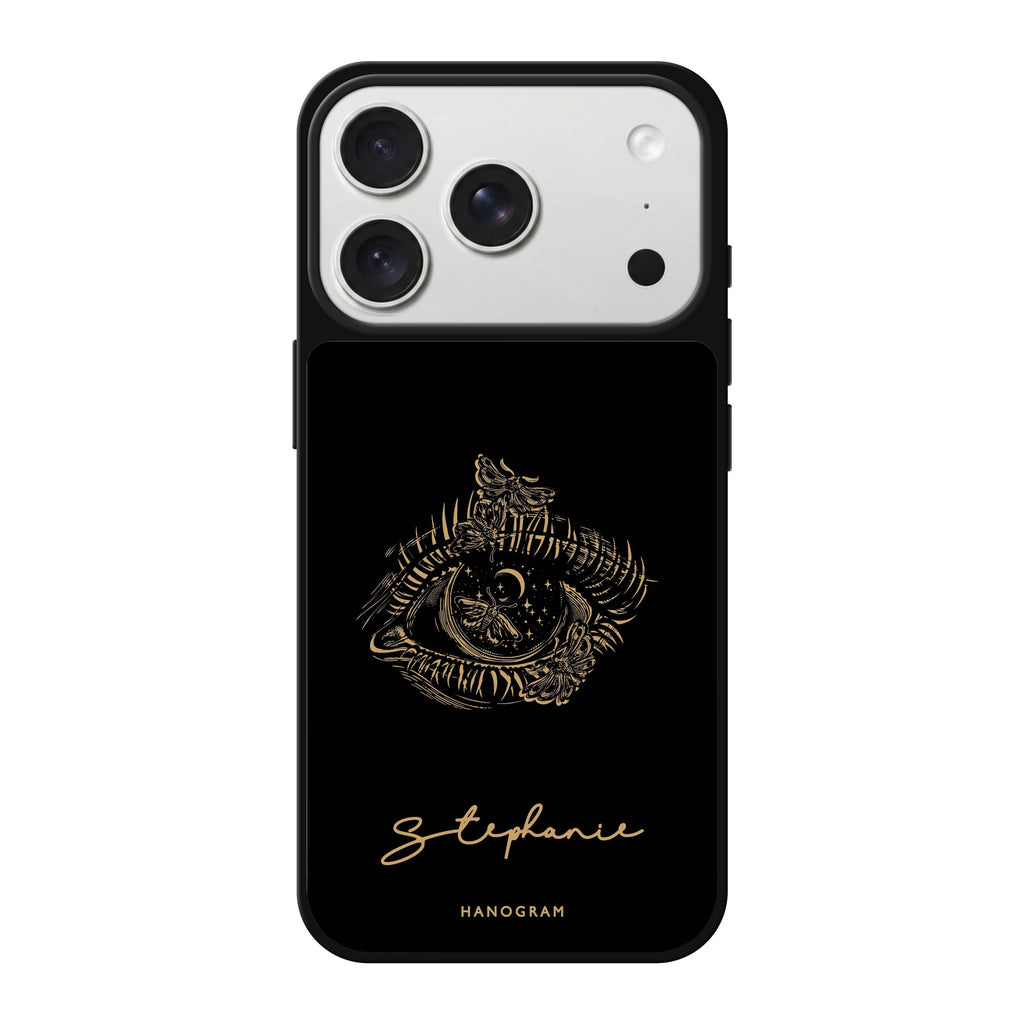 Impressive Eye II personalized name eye portrait iPhone 18 Pro Max mirror case