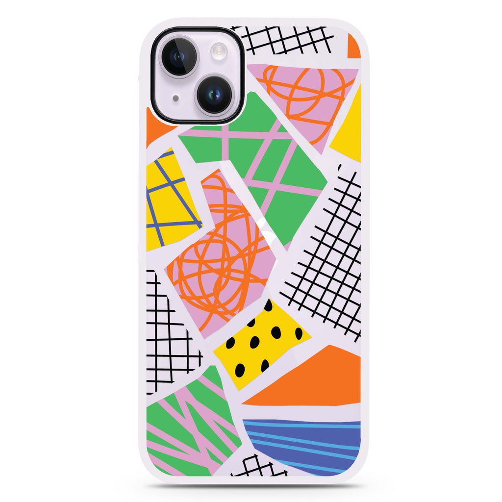 Flowers Pattern iPhone 15 Impact Guard Bumper Case