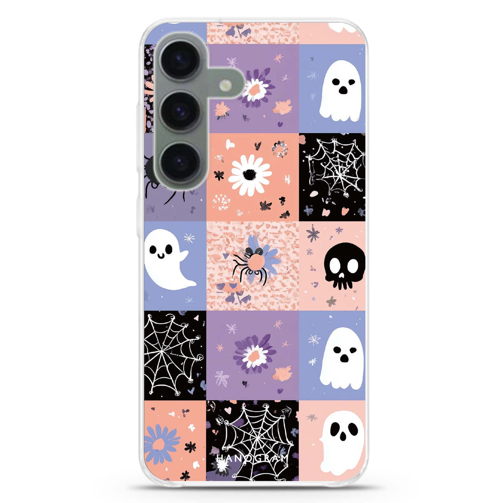 Pastel Patchwork Haunts Samsung Galaxy Ultra Clear Case
