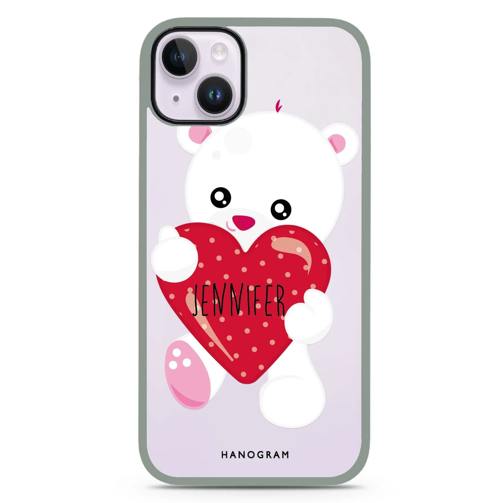 Lovely Bear iPhone 15 Plus Impact Guard Bumper Case