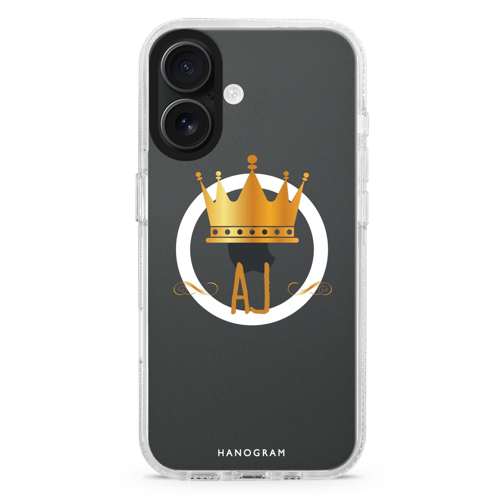 King's crown MagSafe Compatible iPhone 16 Ultra Clear Case - Personalized and Stylish Protection